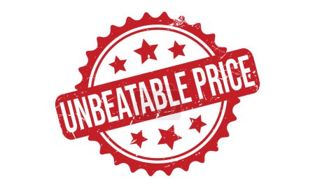 Illustration for Unbeatable Price Rubber Stamp Seal Vector - Royalty Free Image