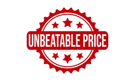 Illustration for Unbeatable Price Rubber Stamp Seal Vector - Royalty Free Image