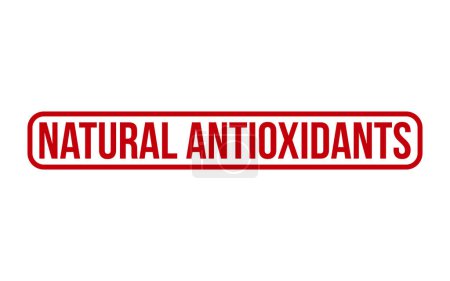 Illustration for Natural Antioxidants Rubber Stamp Seal Vector - Royalty Free Image