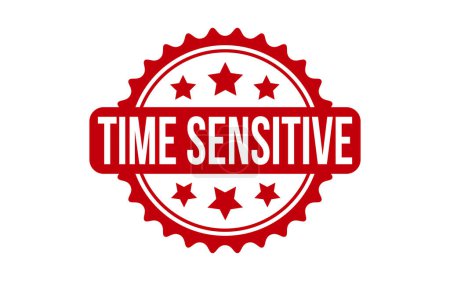 Illustration for Time Sensitive Rubber Stamp Seal Vector - Royalty Free Image