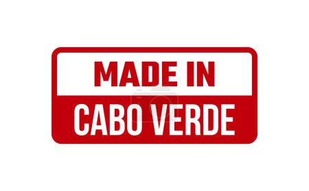 Ilustración de Sello de goma hecho en Cabo Verde - Imagen libre de derechos