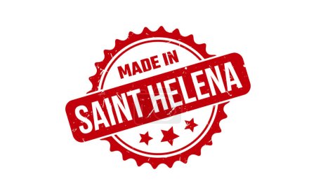 Fabriqué en caoutchouc Sainte-Hélène timbre
