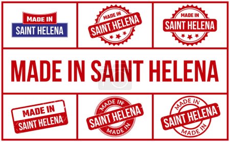 Set de sellos de goma hecho en Santa Helena