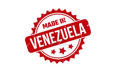 Illustration for Made In Venezuela Rubber Stamp - Royalty Free Image