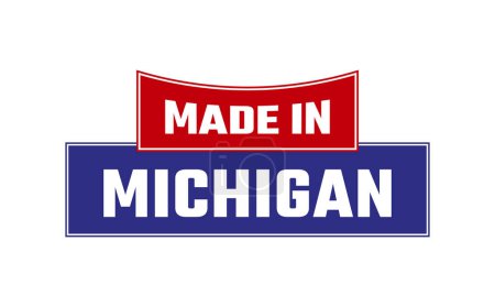 Illustration for Made In Michigan Seal Vector - Royalty Free Image