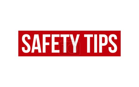 Safety Tips Rubber Stamp Seal Vector