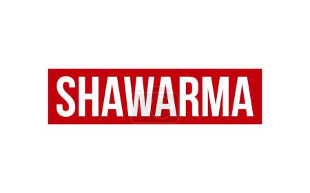 Téléchargez les illustrations : Timbre Shawarma. Grunge en caoutchouc Shawarma Stamp Seal - en licence libre de droit