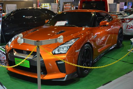 Photo for PASAY, PH - NOV 13 - Nissan GTR at Manila Auto Salon on November 13, 2021 in Pasay, Philippines. Manila Auto Salon is a aftermarket car show held annually in the Philippines. - Royalty Free Image
