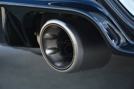 Photo for SAN JUAN, PH - MAY 8 - Toyota Gazoo racing yaris exhaust pipe at East Side Collective car meet on May 8, 2022 in San Juan, Philippines. East Side Collective is a car meet held monthly in Philippines. - Royalty Free Image