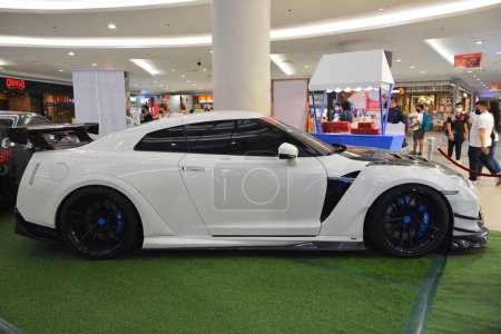 Photo for MANILA, PH - JUNE 16 - Nissan Gtr at Bumper to Bumper car show on June 16, 2022 in Manila, Philippines. Bumper to Bumper is a car show held nationwide in Philippines. - Royalty Free Image