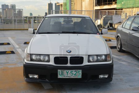 Photo for SAN JUAN, PH - NOV 20 - BMW 318i at Bimmers reunite on November 20, 2022 in San Juan, Philippines. Bimmers reunite is a BMW car event held in Philippines. - Royalty Free Image
