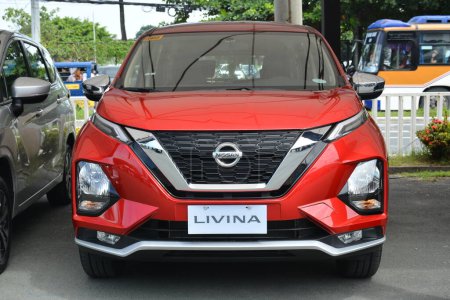 Photo for PASAY, PH - SEPT 17 - Nissan livina at Philippine International Motor Show on September 17, 2022 in Pasay, Philippines. P.I.M.S. is a car show event held in Philippines. - Royalty Free Image