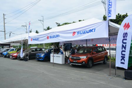 Photo for PASAY, PH - SEPT 17 - Suzuki booth display at Philippine International Motor Show on September 17, 2022 in Pasay, Philippines. P.I.M.S. is a car show event held in Philippines. - Royalty Free Image