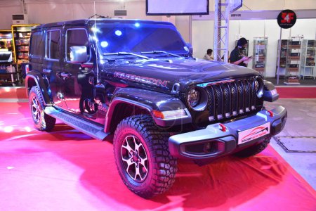 Photo for PASAY, PH - SEPT 17 - Jeep wrangler rubicon at Philippine International Motor Show on September 17, 2022 in Pasay, Philippines. P.I.M.S. is a car show event held in Philippines. - Royalty Free Image