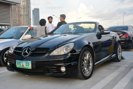 Photo for SAN JUAN, PH - AUG 28 - Mercedes benz slk at East side collective car meet on August 28, 2022 in San Juan, Philippines. East side collective is a car meet event held in Philippines. - Royalty Free Image