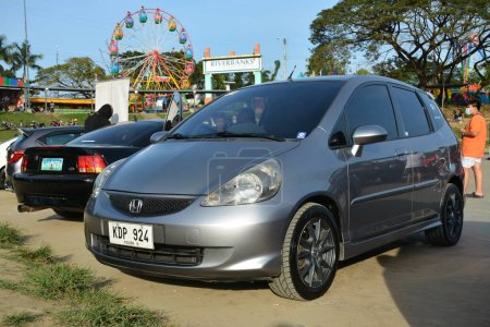 Photo for MARIKINA, PH - FEB 4 - Honda jazz at Wild Rides on February 4, 2023 in Marikina, Philippines. Wild Rides is a car show event in Philippines. - Royalty Free Image