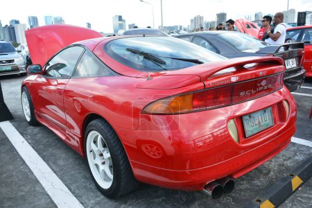Photo for SAN JUAN, PH - FEB 26 - Mitsubishi eclipse at East side collective car meet on February 26, 2023 in San Juan, Philippines. East side collective is a car meet event in Philippines. - Royalty Free Image