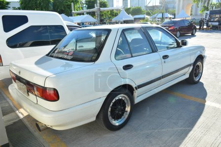 Photo for PASIG, PH - APR. 29- Nissan sunny at Nissan Festival on April 29, 2023 in Pasig, Philippines. Nissan Festival is a car meet event held in Philippines. - Royalty Free Image