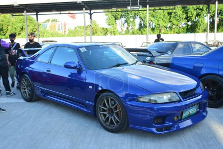 Photo for PASIG, PH - APR. 29- Nissan skyline gtr at Nissan Festival on April 29, 2023 in Pasig, Philippines. Nissan Festival is a car meet event held in Philippines. - Royalty Free Image