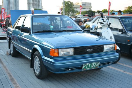 Photo for QUEZON CITY, PH - MAY 7 - Nissan sentra at east side collective car meet on May 7, 2023 in Quezon City, Philippines. East side collective is a car meet event held in Philippines. - Royalty Free Image