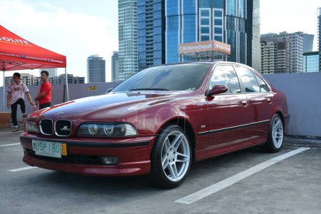Photo for PASIG, PH - APR 30 - Bmw car at tastefully built on April 30, 2023 in Pasig, Philippines. Tastefully built is a car meet group in Philippines. - Royalty Free Image