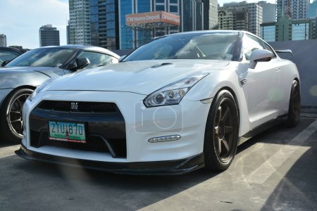 Photo for PASIG, PH - APR 30 - Nissan gtr at tastefully built on April 30, 2023 in Pasig, Philippines. Tastefully built is a car meet group in Philippines. - Royalty Free Image