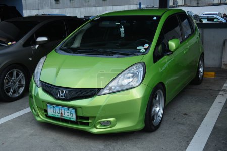 Photo for PASIG, PH - APR 30 - Honda fit at tastefully built on April 30, 2023 in Pasig, Philippines. Tastefully built is a car meet group in Philippines. - Royalty Free Image