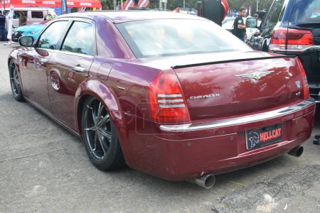 Photo for PASAY, PH - DEC 2 - Chrysler 300c at Bumper to Bumper 19 December 2, 2023 in Pasay, Philippines. Bumper to Bumper is a nationwide car show held in the Philippines. - Royalty Free Image