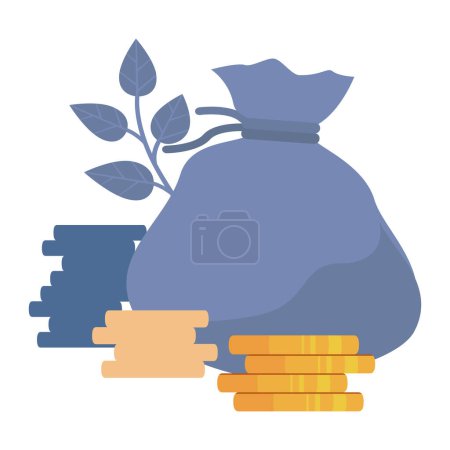 Illustration for Saving mindset Finance Savings Saving strategy Financial success - Royalty Free Image