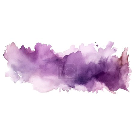 Illustration for Watercolor brush stroke and texture. Grunge vector abstract hand - painted element - Royalty Free Image