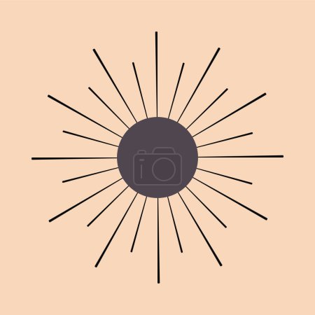 Photo for Abstract minimalistic Colorful clean and simple Circle design element. - Royalty Free Image
