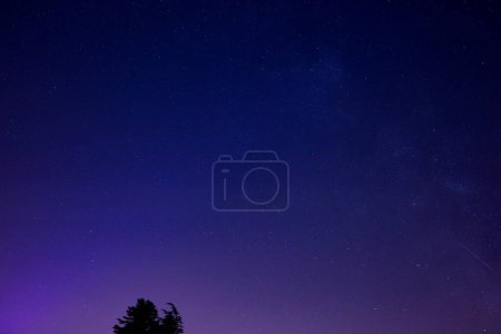 Photo for Milky Way stars and constellations on evening sky. - Royalty Free Image