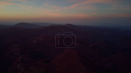 Photo for Drone view of Povlen and Jablanik mountains in western Serbia, Europe. - Royalty Free Image