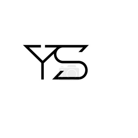Lettres minimales YS Logo Design