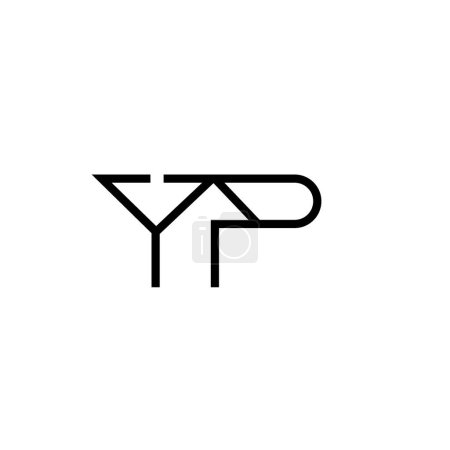 Lettres minimales Conception du logo YP