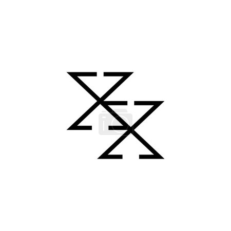 Téléchargez les illustrations : Lettres minimales XX Logo Design - en licence libre de droit