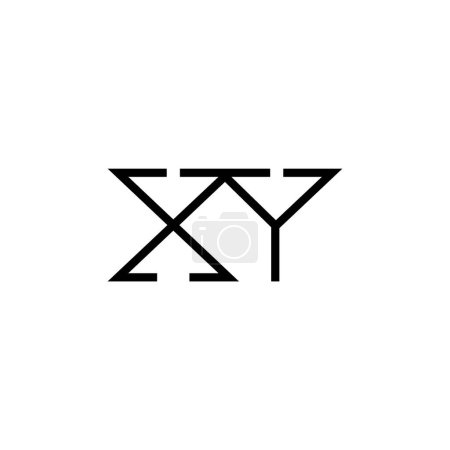 Minimal Letters XY Logo Design