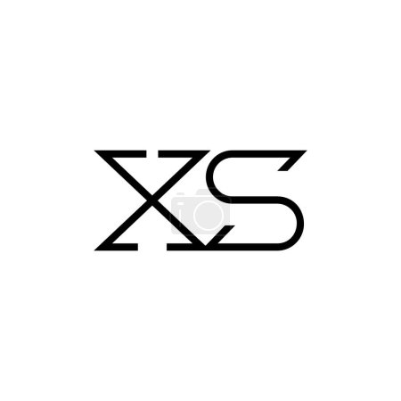 Minimal Letters XS Logo Design
