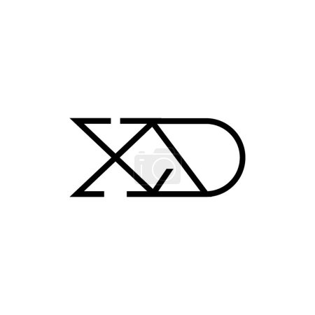 Minimal Letters XD Logo Design
