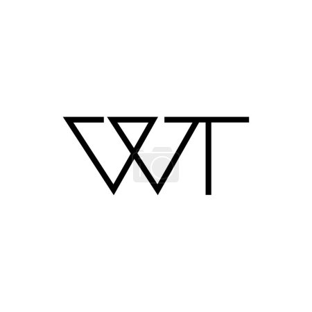 Minimal Letters WT Logo Design