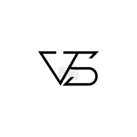 Minimal Letters VS Logo Design