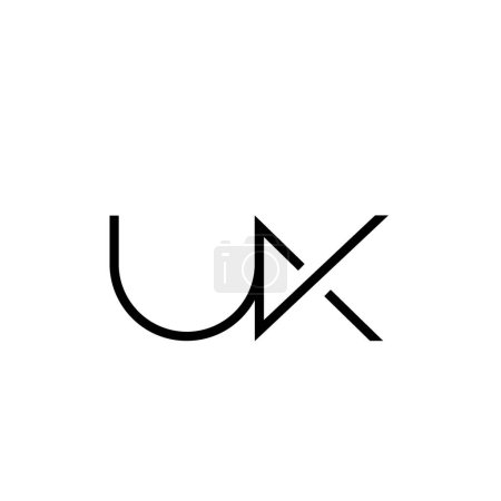 Minimal Letters UK Logo Design