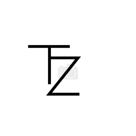 Minimal Letters TZ Logo Design