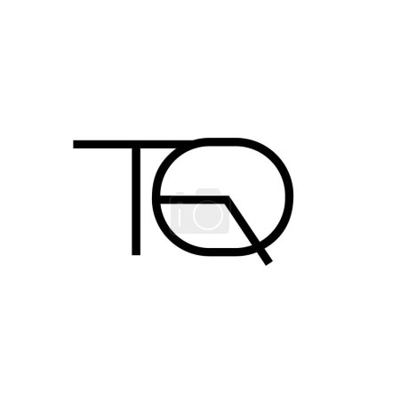 Minimal Letters TQ Logo Design