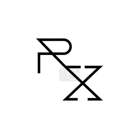 Minimal Letters RX Logo Design