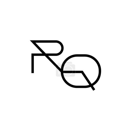Minimal Letters RQ Logo Design