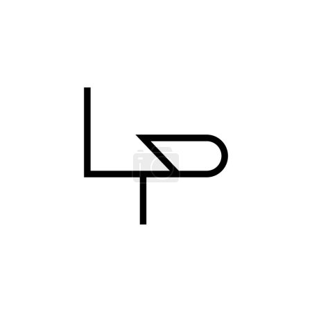 Minimal Letters LP Logo Design