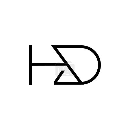 Minimale Buchstaben HD Logo Design