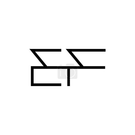 Minimal Letters EF Logo Design