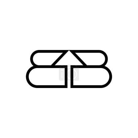 Téléchargez les illustrations : Lettres minimales BB Logo Design - en licence libre de droit